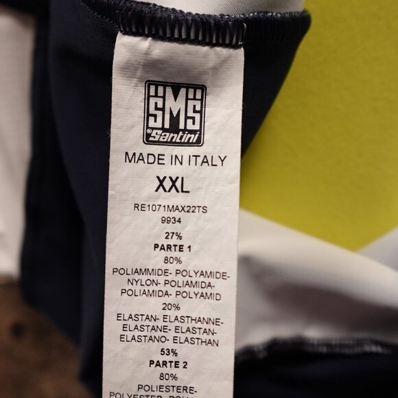 Santini Trek-Segafredo Pro Team Cycling Bib Shorts XXL Made in Italy - Picture 6 of 12